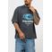 Equalité boxy T-shirt met backprint - grijs