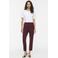 VILA relaxed fit cropped broek - donkerrood