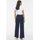 VILA wide leg casual broek - marineblauw