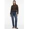 VILA rechtvallende jacquard sweater - bruin