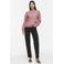 VILA rechtvallende jacquard sweater - oudroze