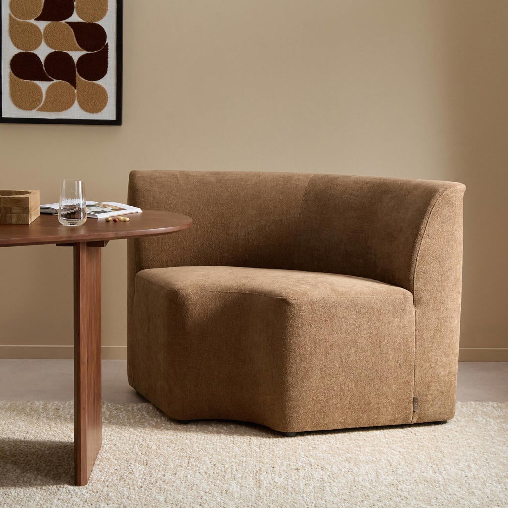 NOUS Living hoek element eetkamerbank Rhea 96 cm