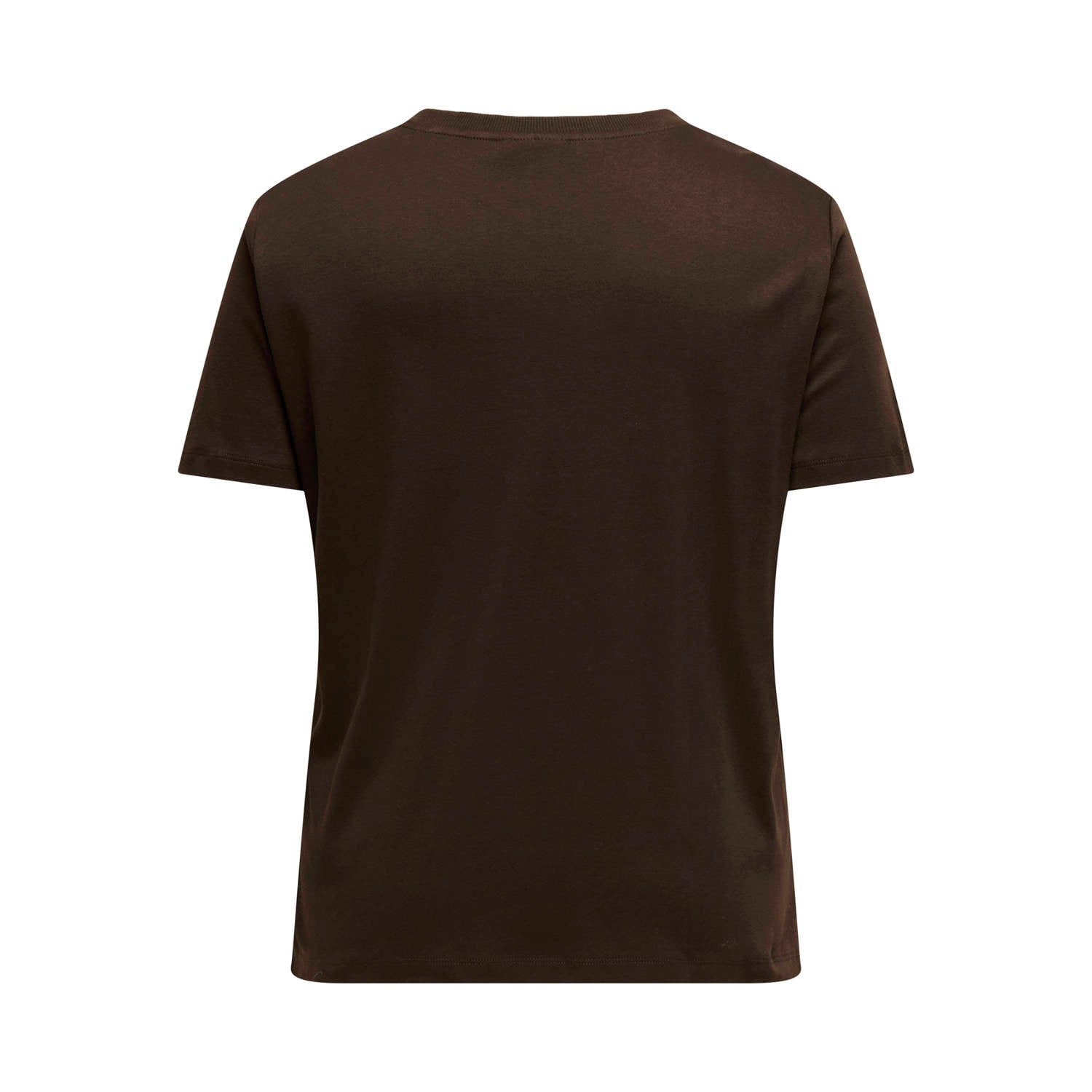 ONLY CARMAKOMA Plus Size rechtvallend T-shirt donkerbruin