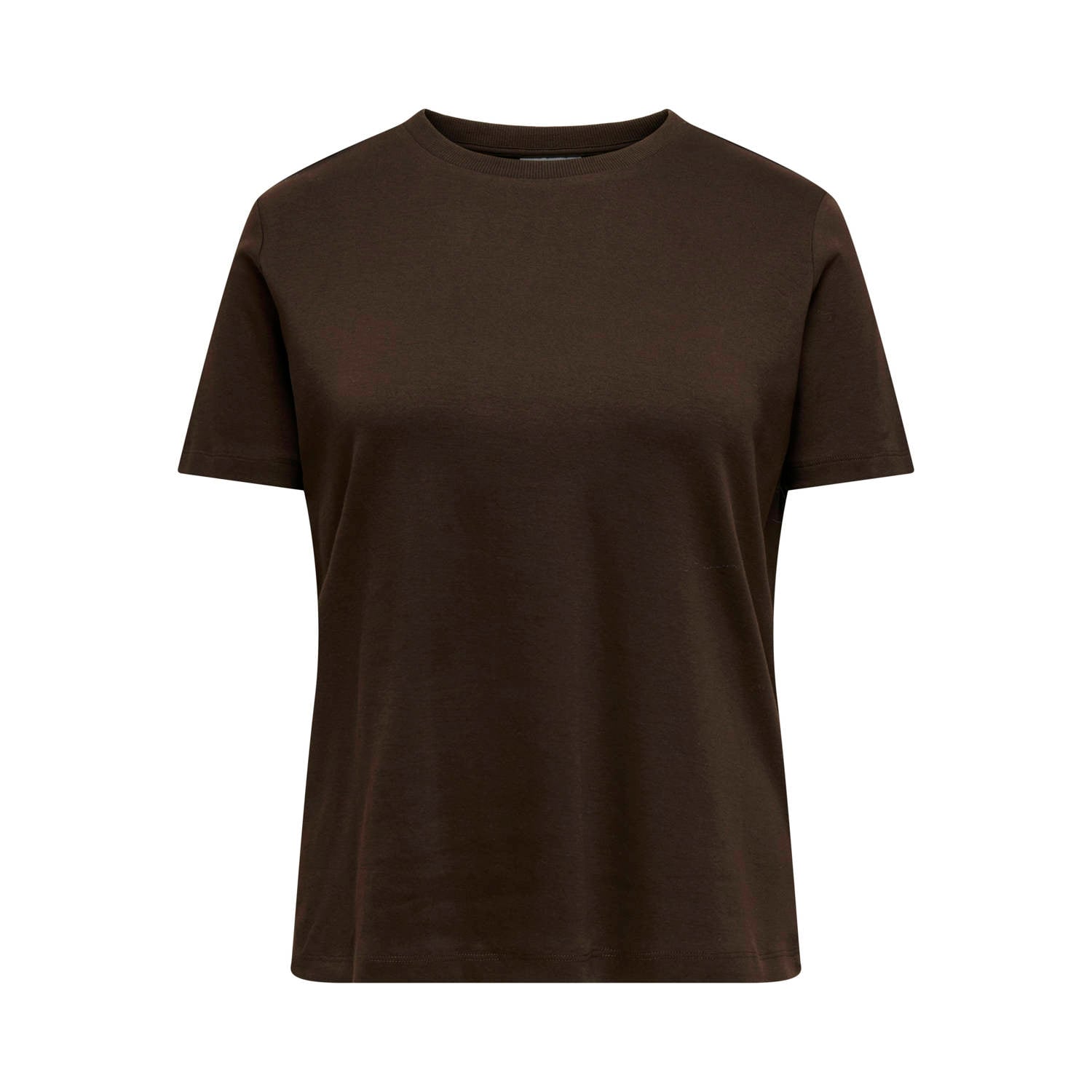 ONLY CARMAKOMA Plus Size rechtvallend T-shirt donkerbruin