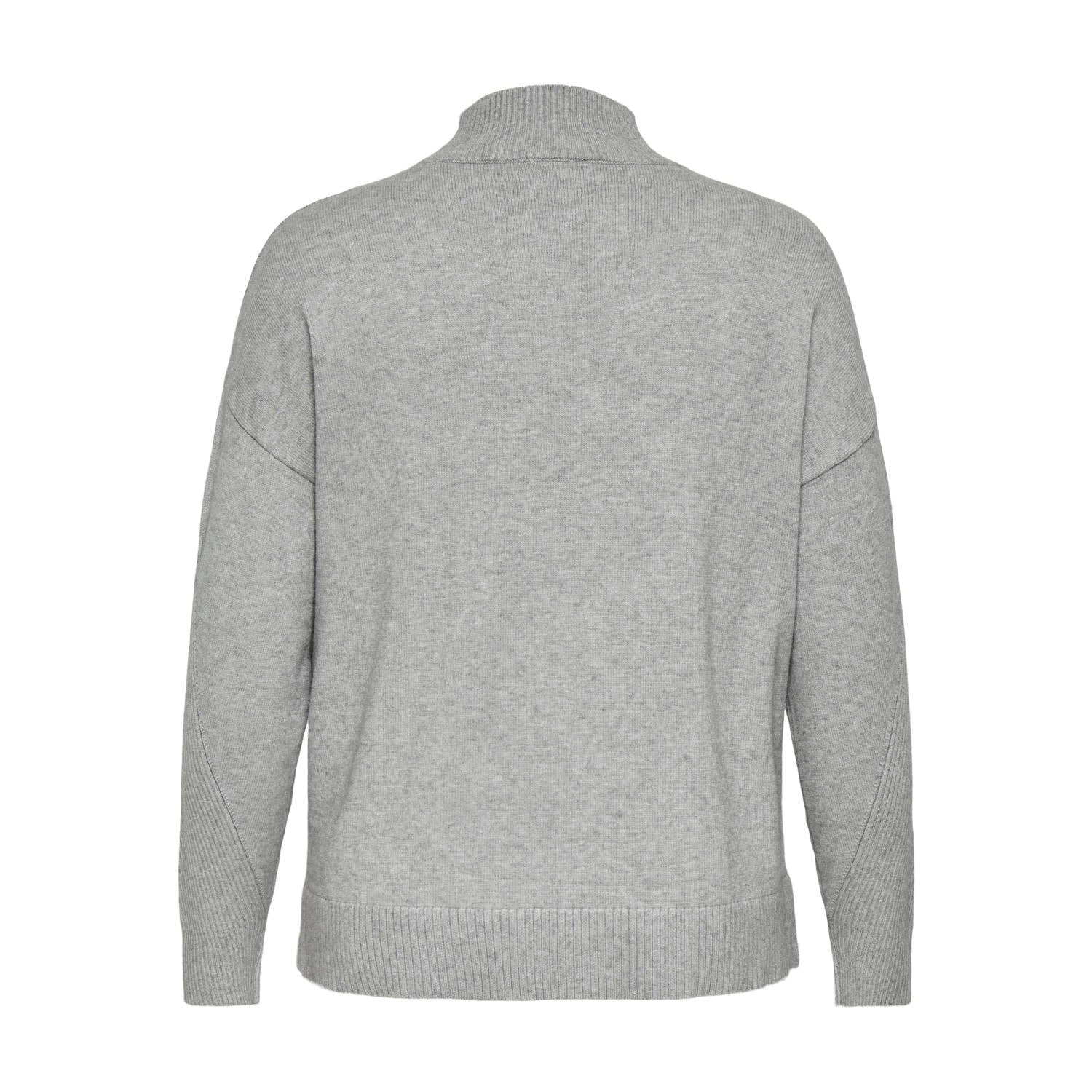 ONLY CARMAKOMA Carprincess Ls Highneck Knt Plus Size gebreide trui grijs