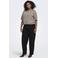 ONLY CARMAKOMA Plus Size wollen gebreide top - taupe