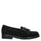 Gabor suède loafers met blokhak - zwart