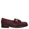 Gabor suède loafers met blokhak - bordeaux