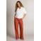 Ivy Beau gebloemde blouse met linnen - wit