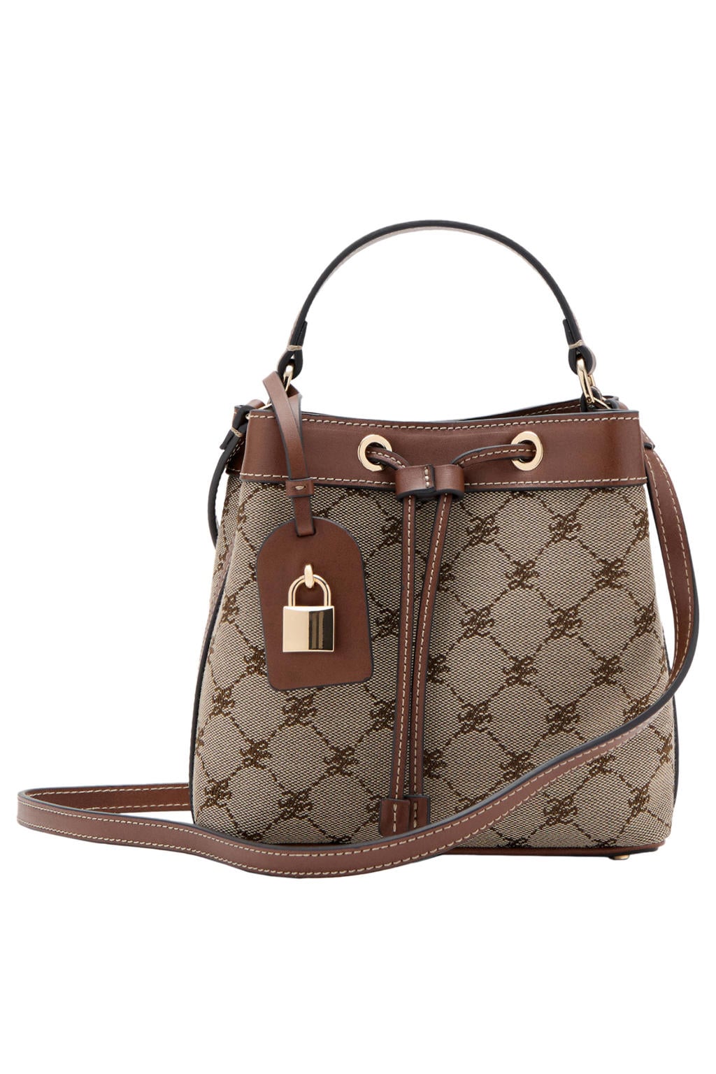 Mango crossbody tas bruin