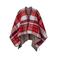 PIECES poncho PCJALINA rood