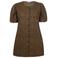 Anyday A-lijn jurk Plus Size met panterprint - bruin
