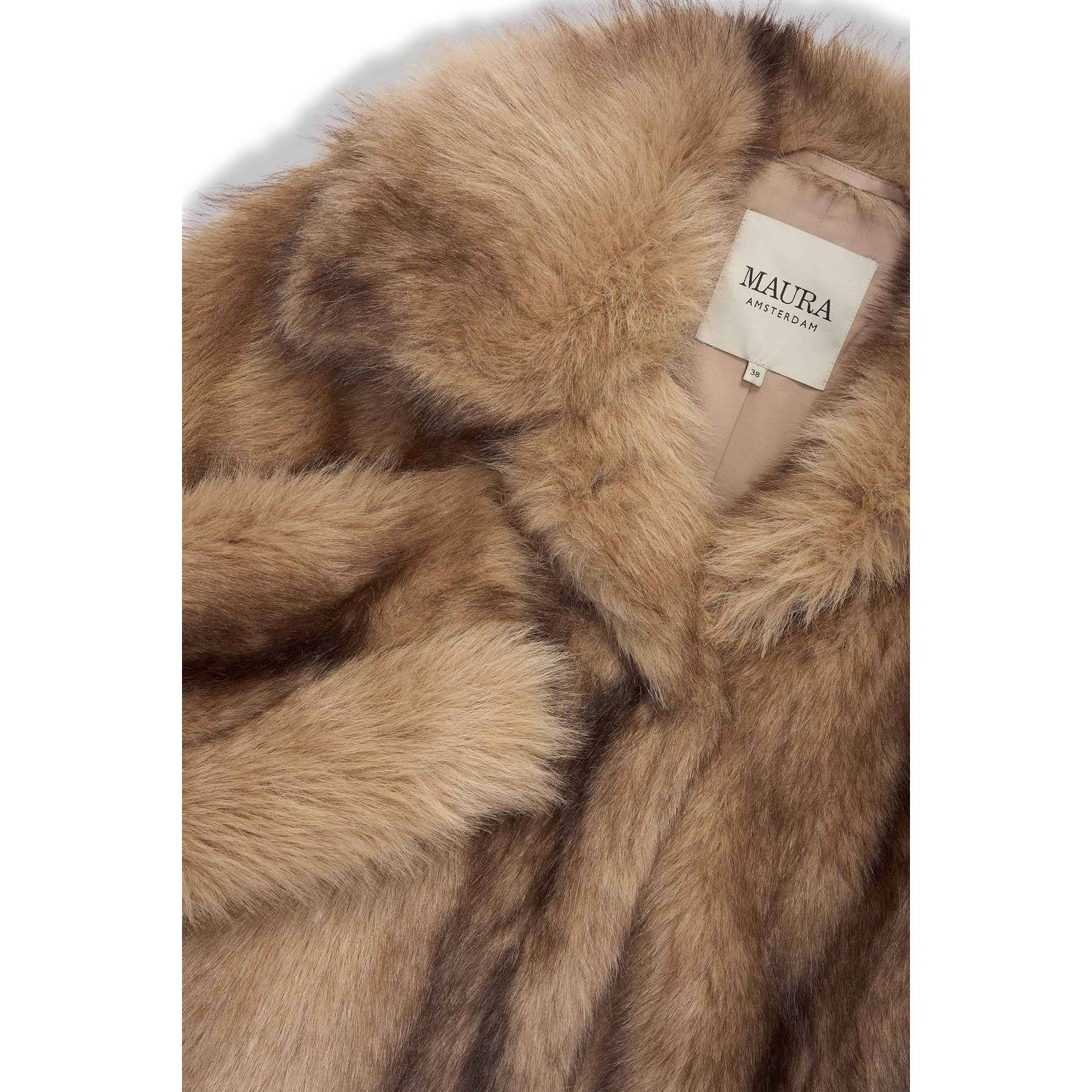 Claudia Sträter Maura by Claudia Strater winter faux fur jas camel bruin