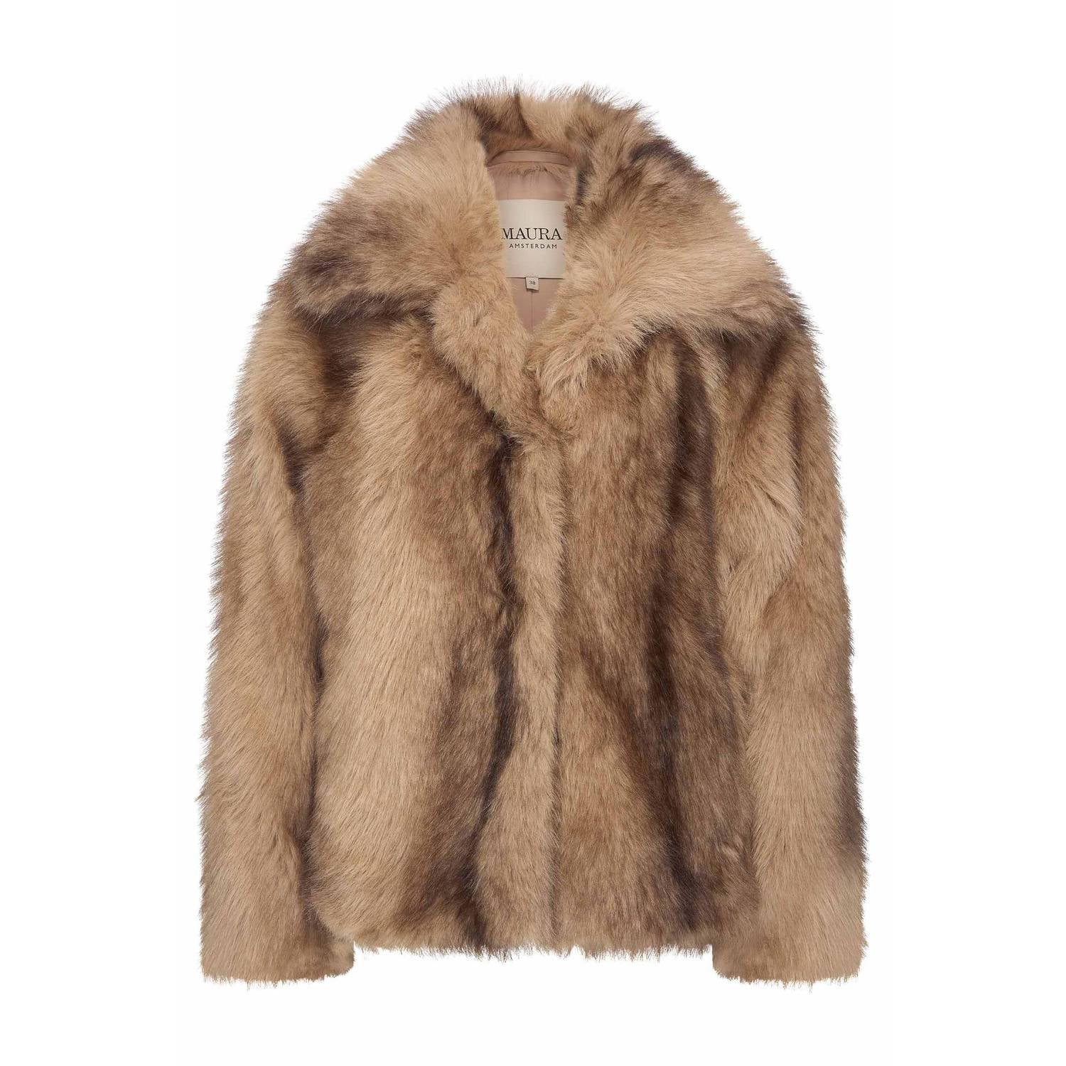 Claudia Sträter Maura by Claudia Strater winter faux fur jas camel bruin