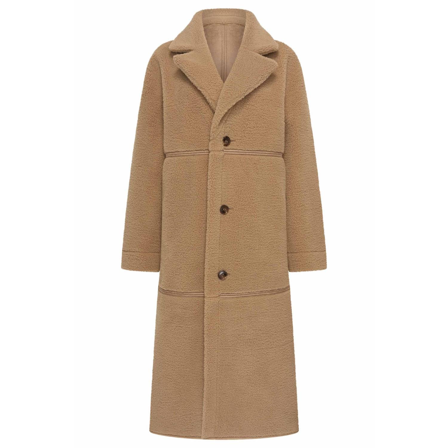 Claudia Sträter Maura by Claudia Strater reversible jas met teddy details camel