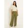 Claudia Sträter wide leg broek - olijfgroen