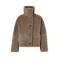 Beaumont faux fur jas - taupe