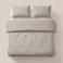 Sleeptime Lazy 3D embossed synthetisch enkel dekbed - taupe