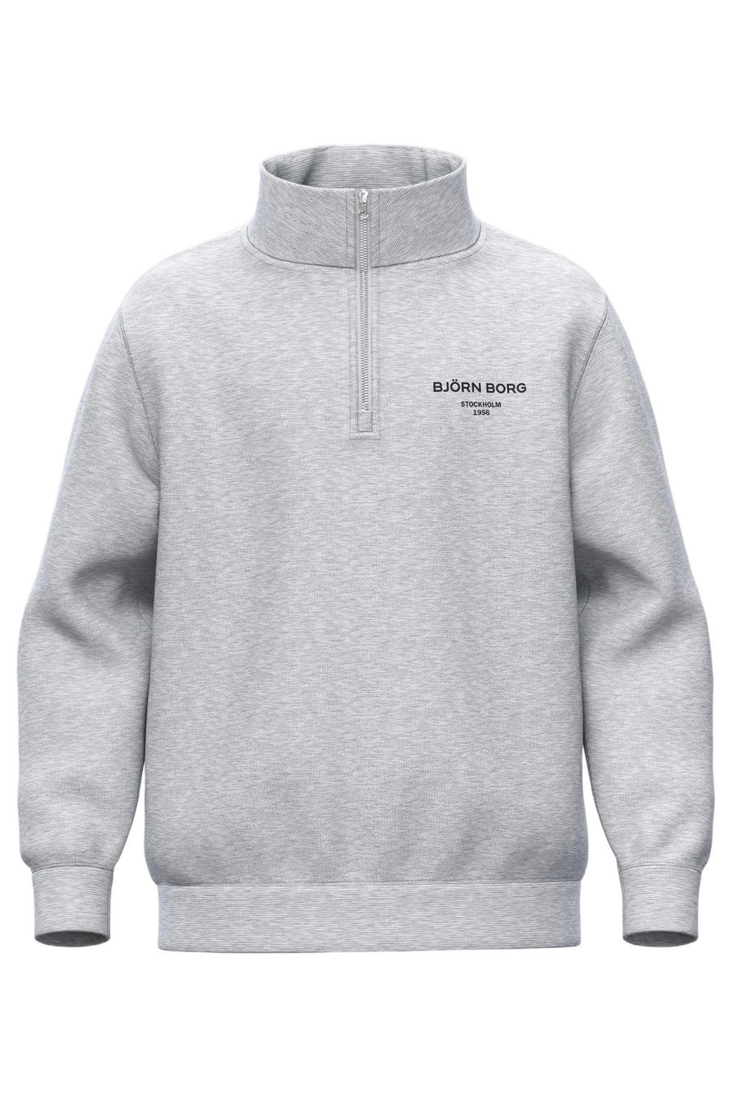 Björn Borg sweater met logo - grijs