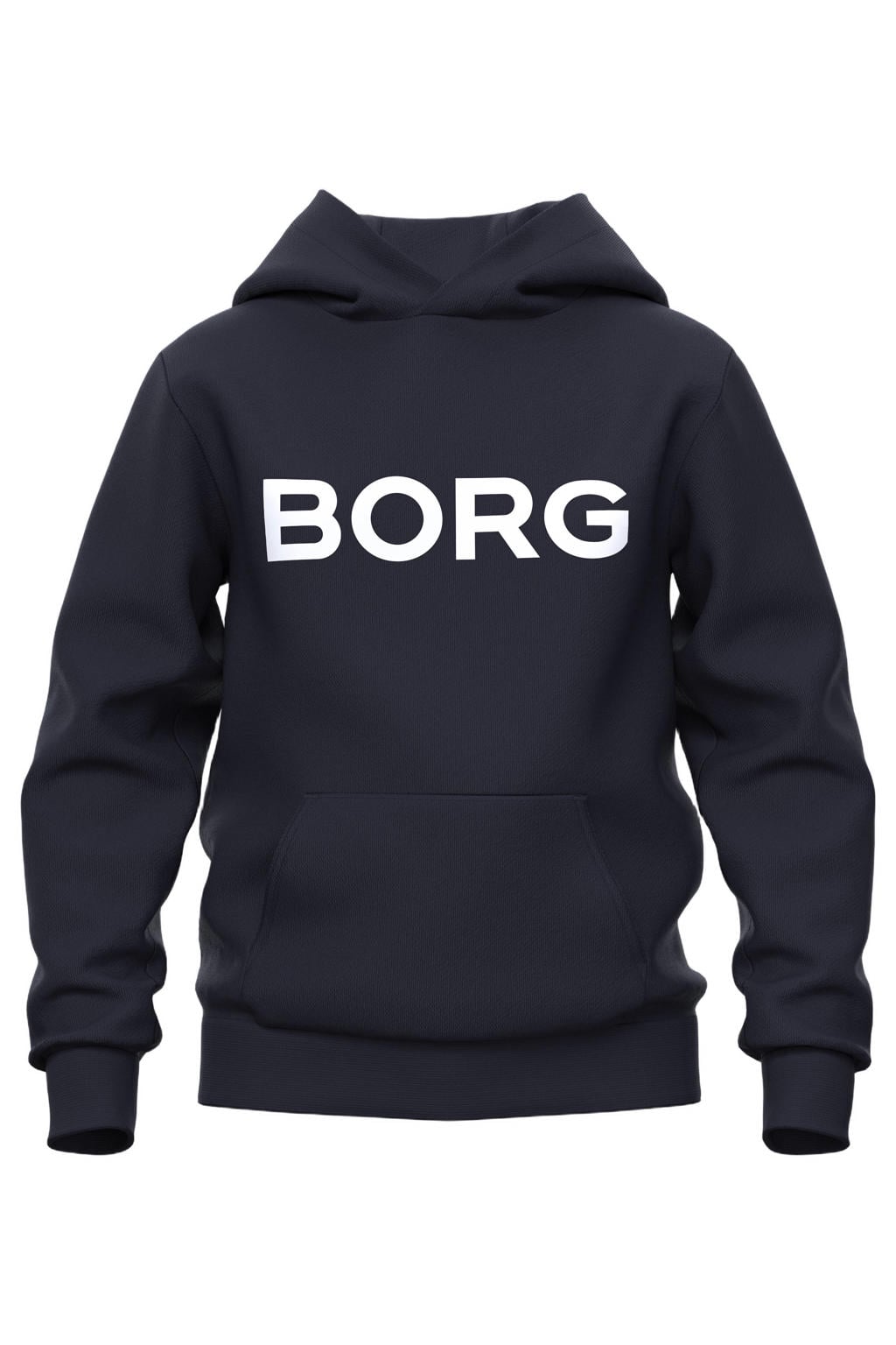 Björn Borg hoodie met logo - donkerblauw