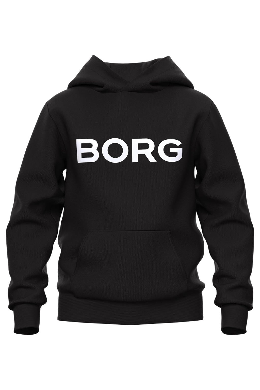 Björn Borg hoodie met logo - zwart