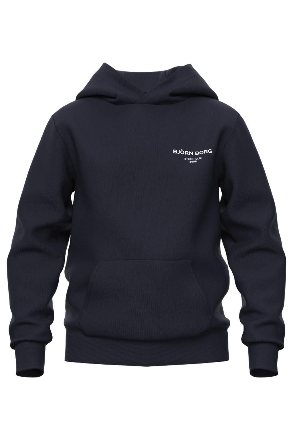 Björn Borg hoodie met logo - donkerblauw