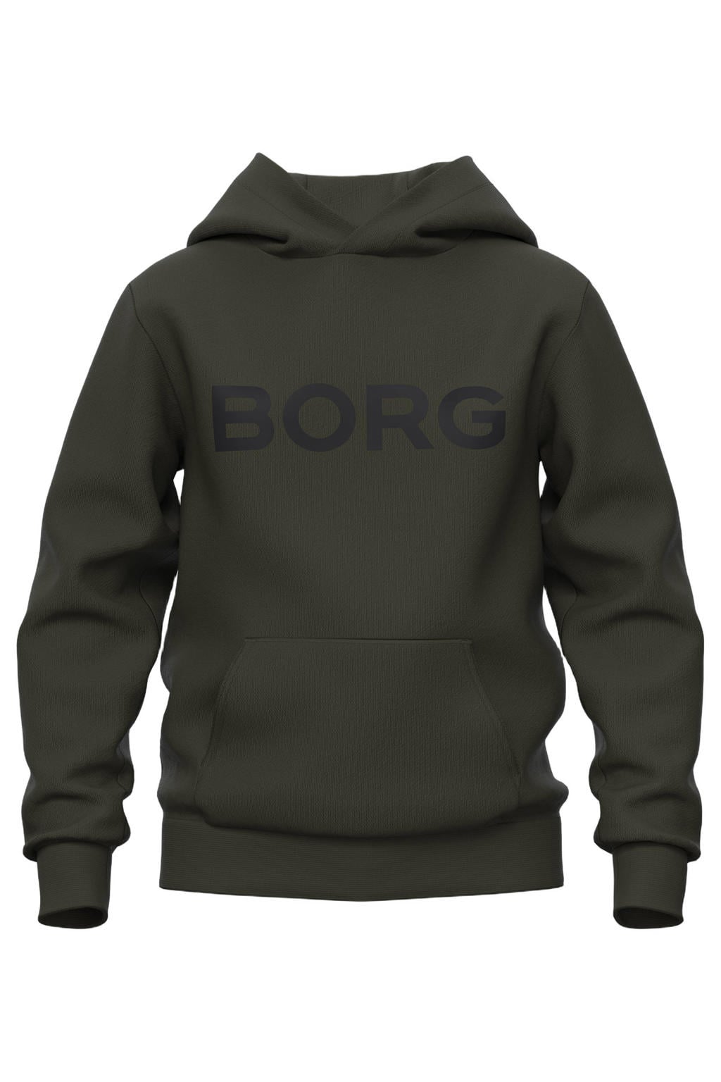 Björn Borg hoodie met logo - donkergroen