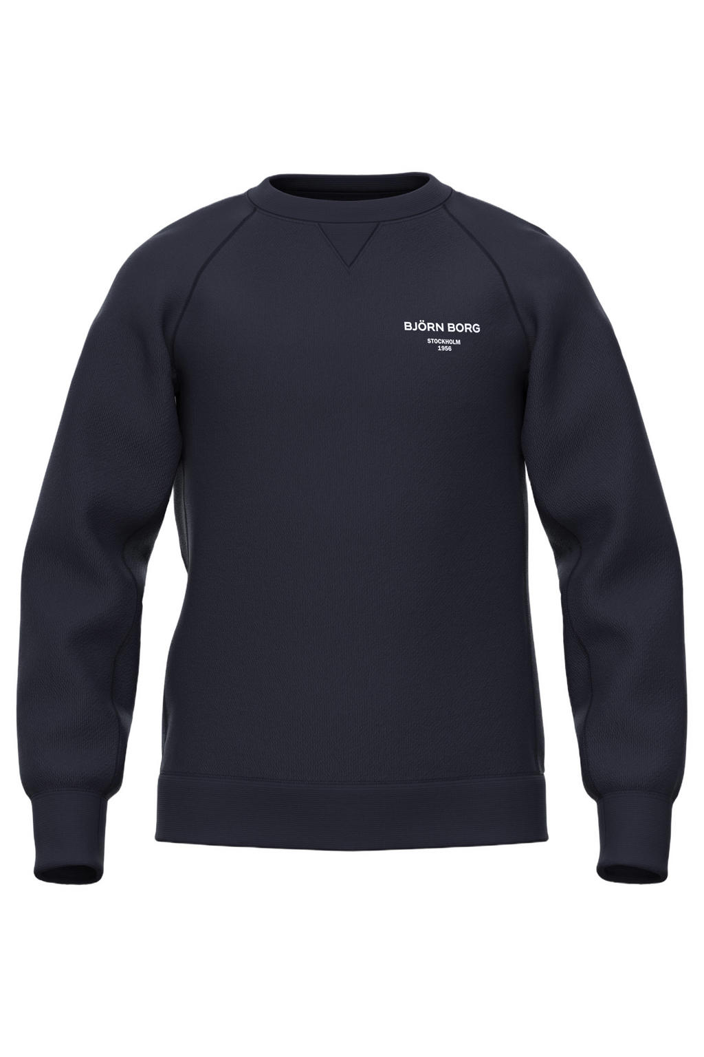 Björn Borg sweater met logo - donkerblauw