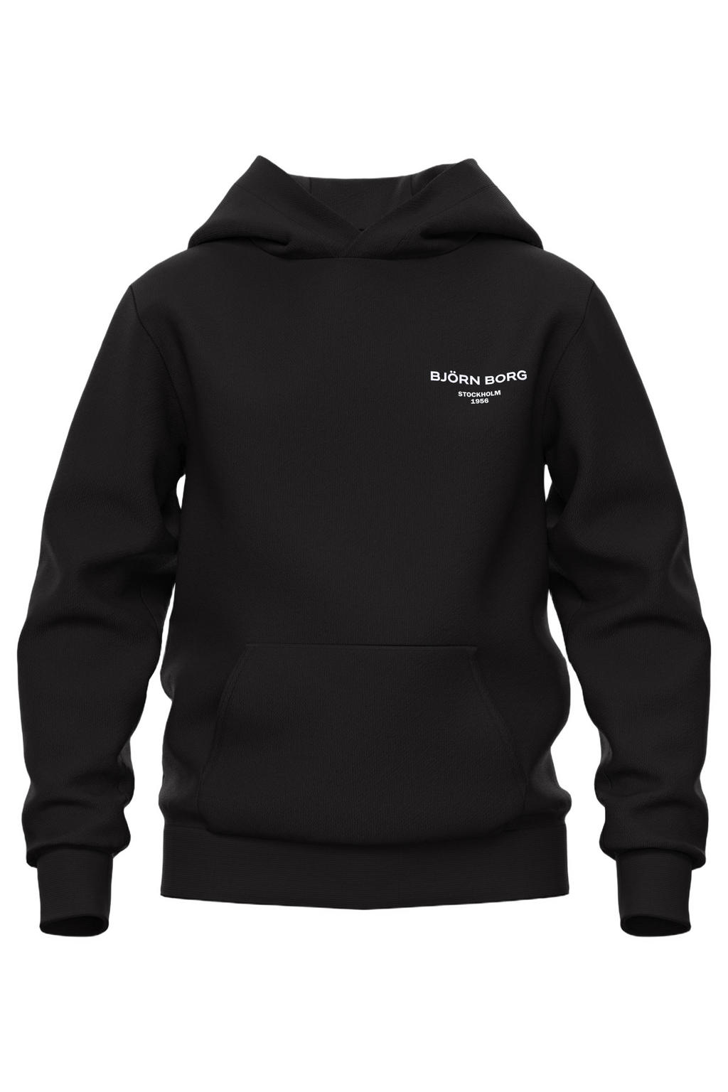 Björn Borg hoodie met logo - zwart
