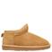 s.Oliver suède enkelboots met profielzool - cognac