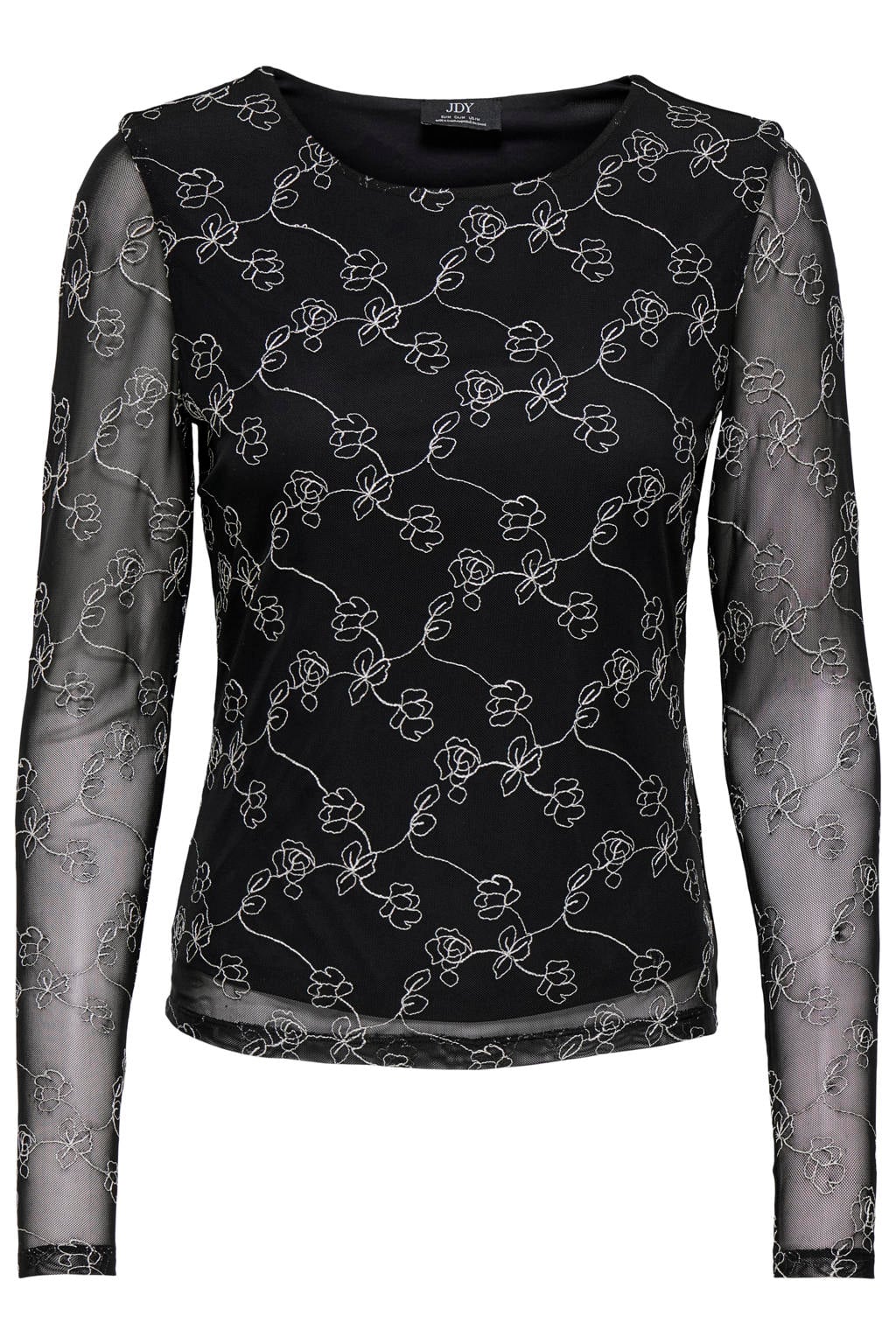 JDY top met print - zwart