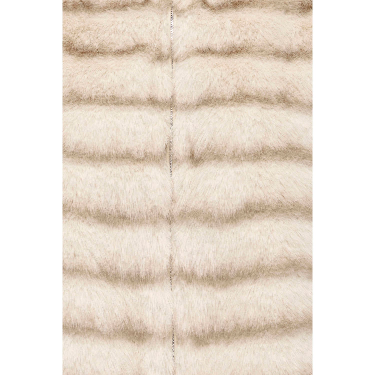 JDY faux fur winterjas beige