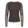 JDY top met print - bruin