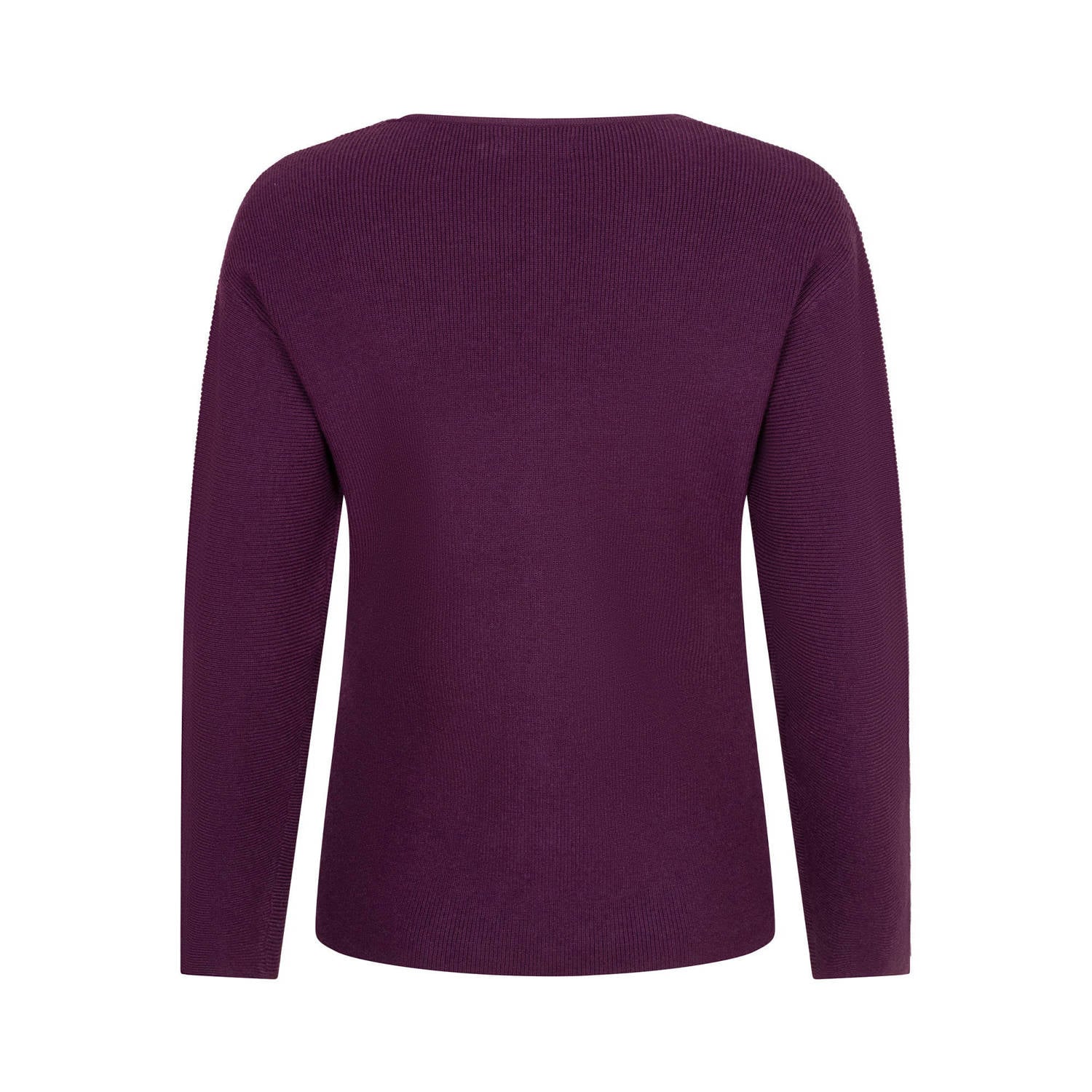 Ydence gebreid vest aubergine