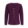 Ydence gebreid vest - aubergine