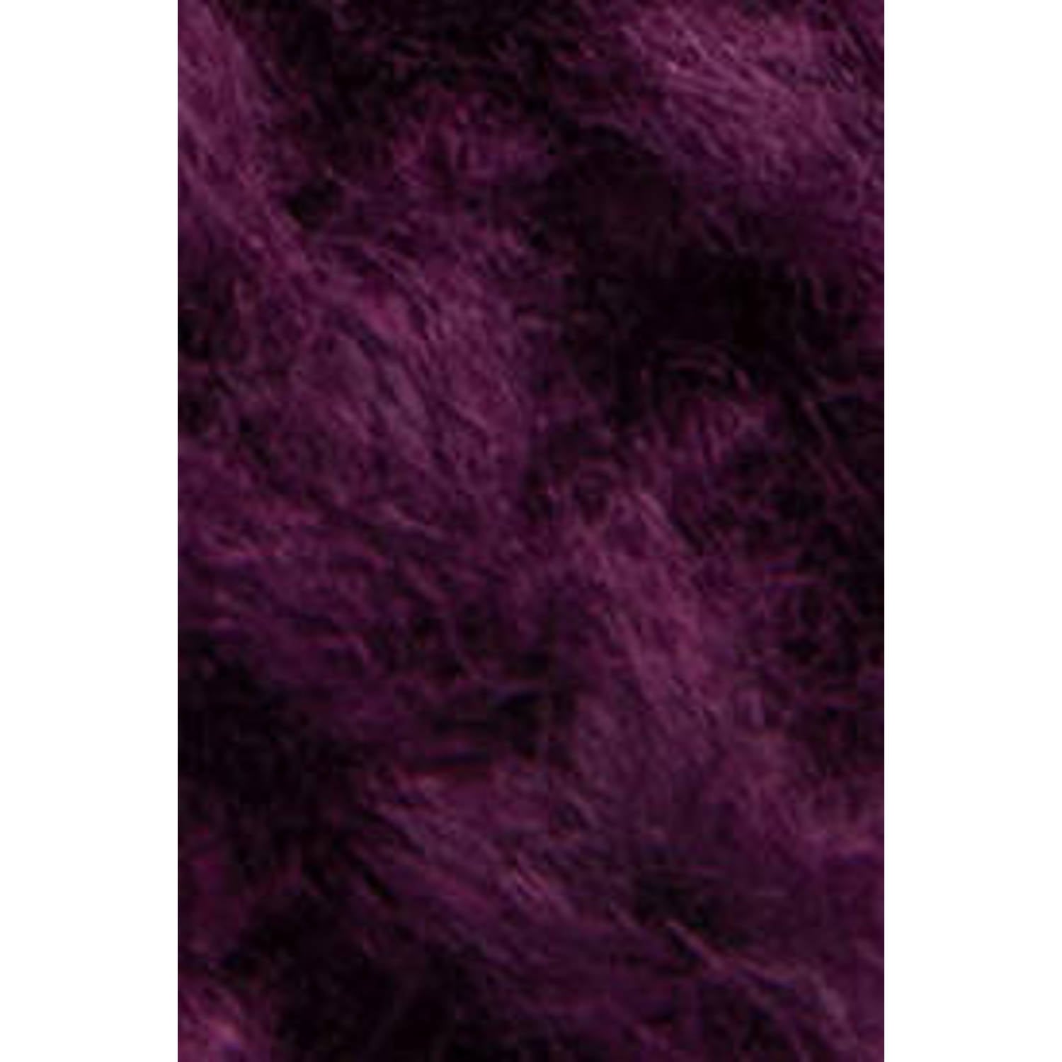 Ydence gebreid vest aubergine
