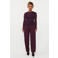 Ydence barrel broek met plooien - aubergine