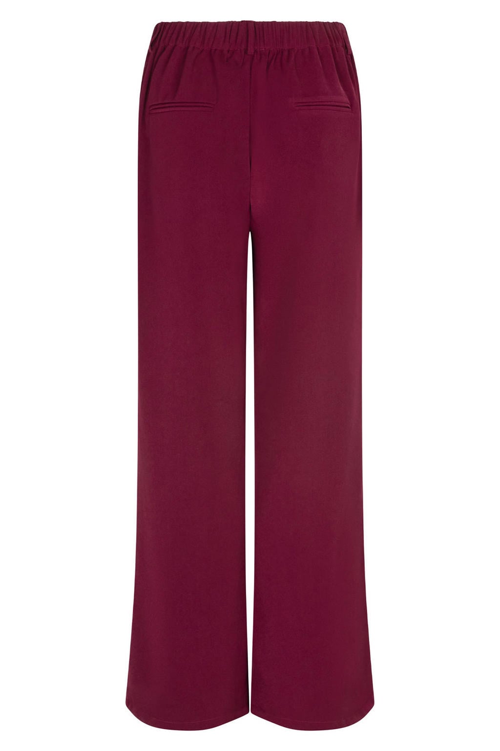 Ydence wide leg broek - donkerrood