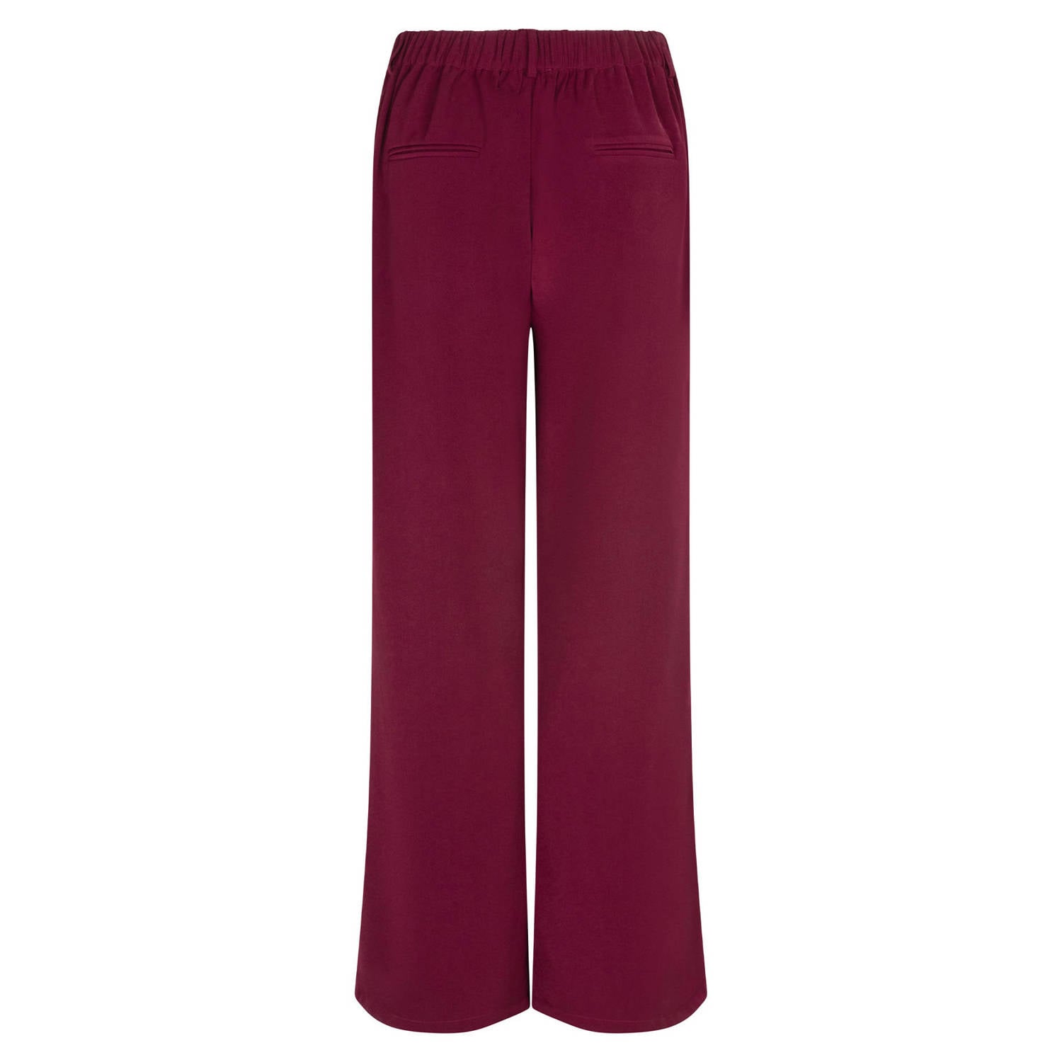 Ydence wide leg broek donkerrood