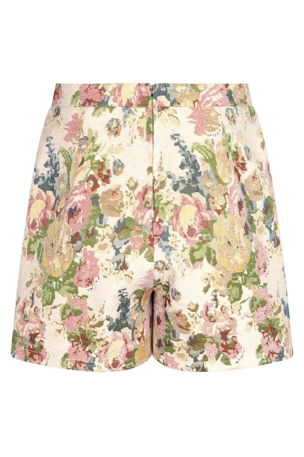 Ydence gebloemde skort - beige