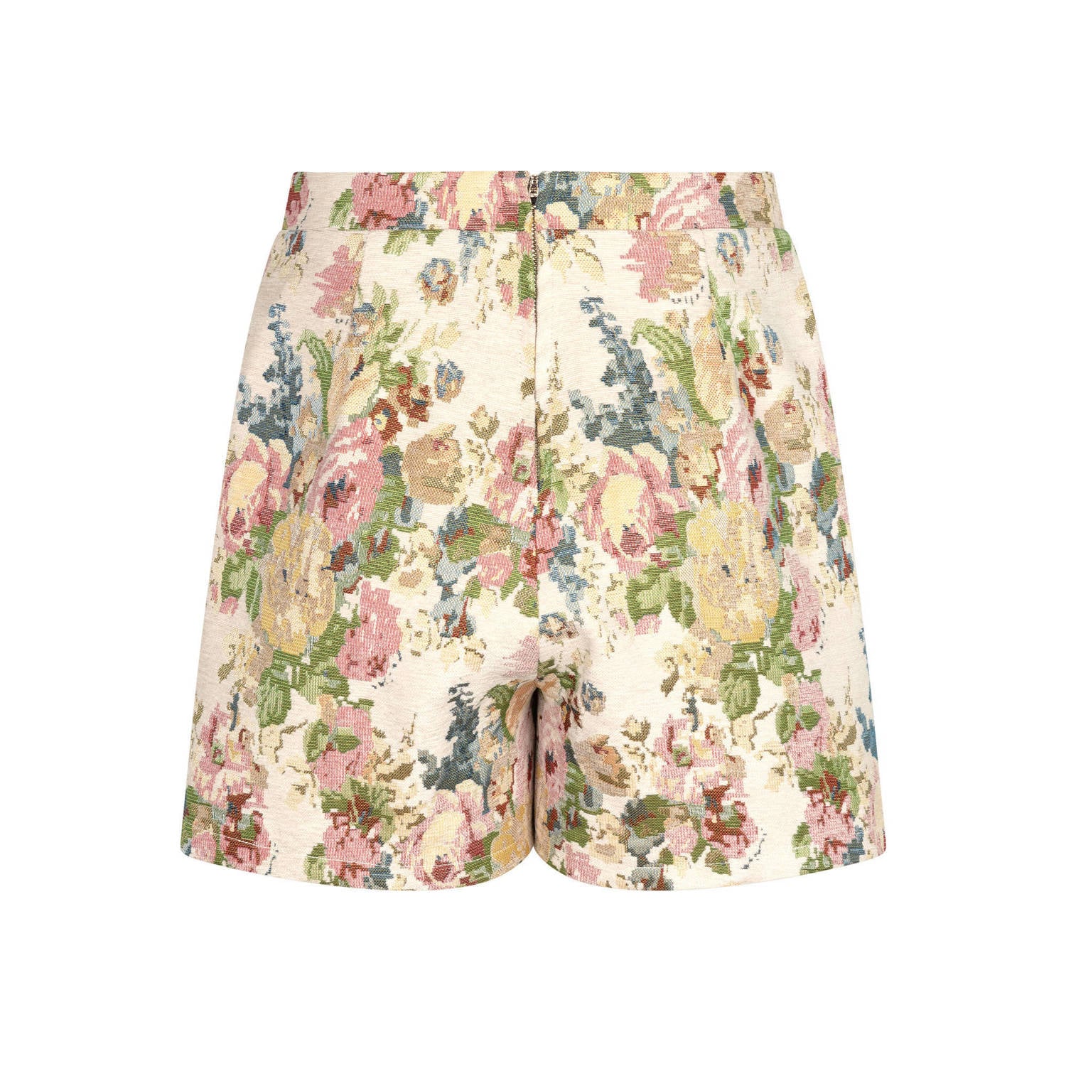Ydence gebloemde skort beige