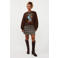 Ydence sweater met print - bruin