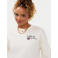 Ydence sweater met backprint - ecru