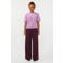 Ydence gebreid vest met wol - lila