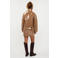 Ydence lak imitatieleren jas - camel