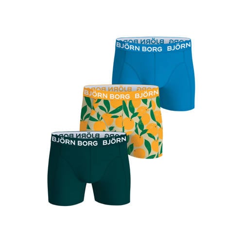 Björn Borg boxershorts (set van 3) – Geel/blauw/donkerblauw