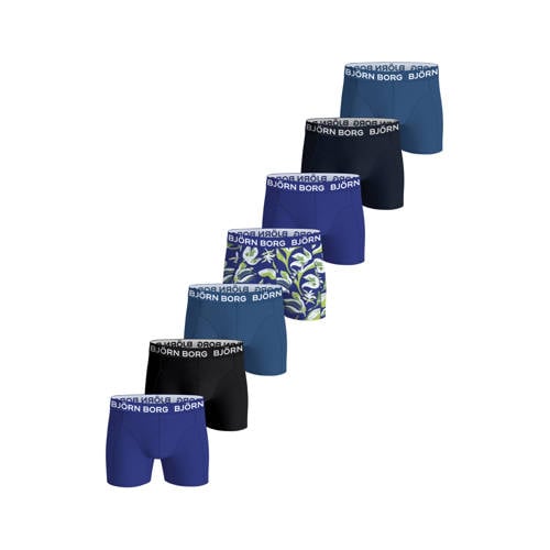 Björn Borg boxershorts blauw/donkerblauw (set van 7)