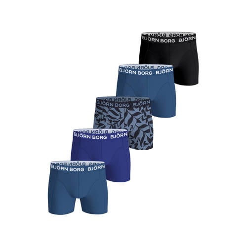 Björn Borg boxershorts blauw/donkerblauw (set van 5)