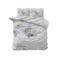 Sleeptime 2-persoons dekbedovertrek 200x220 cm met print - wit