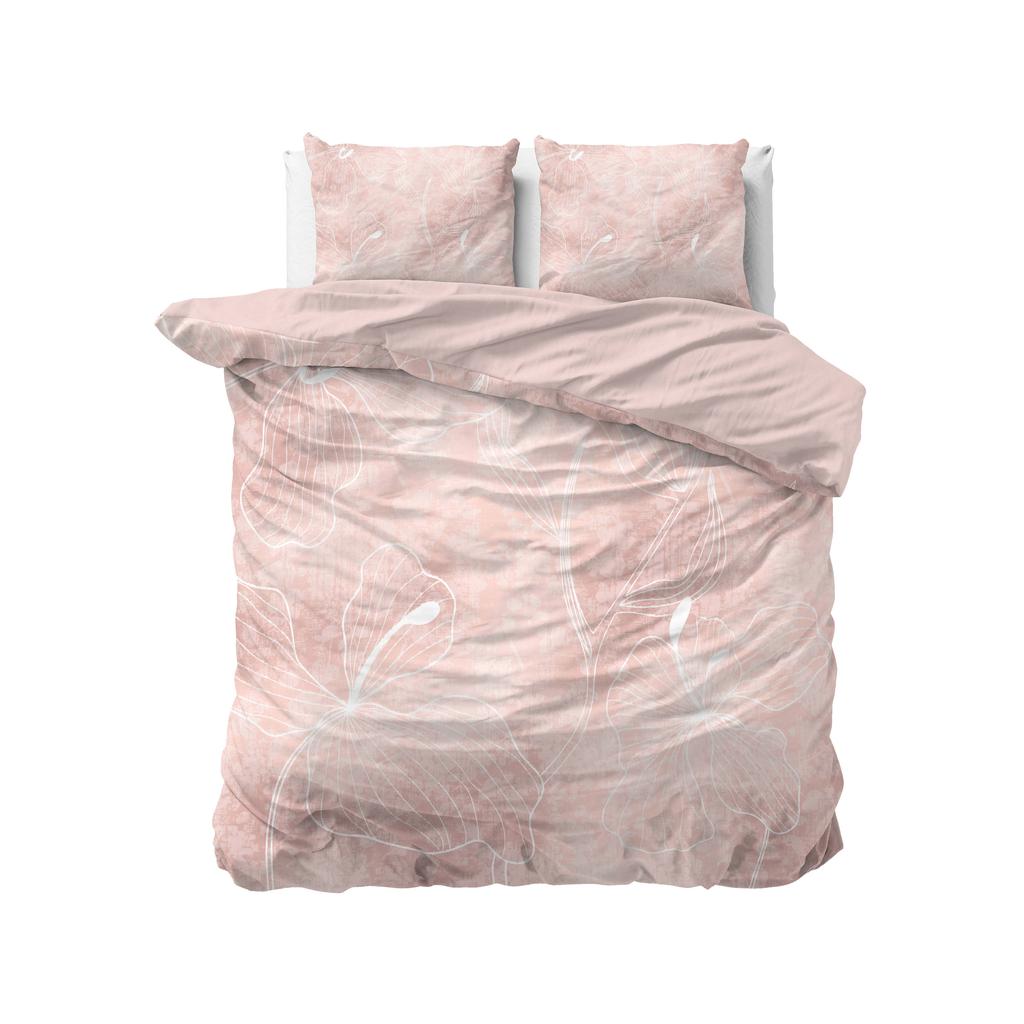 Sleeptime lits-jumeaux dekbedovertrek 240x220 cm - roze